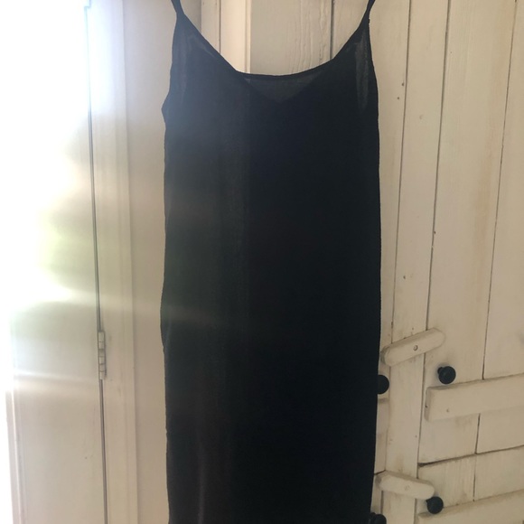 Johnny was calme black gauze tunic dress split sleeves fully lined. Size M - Picture 7 of 12